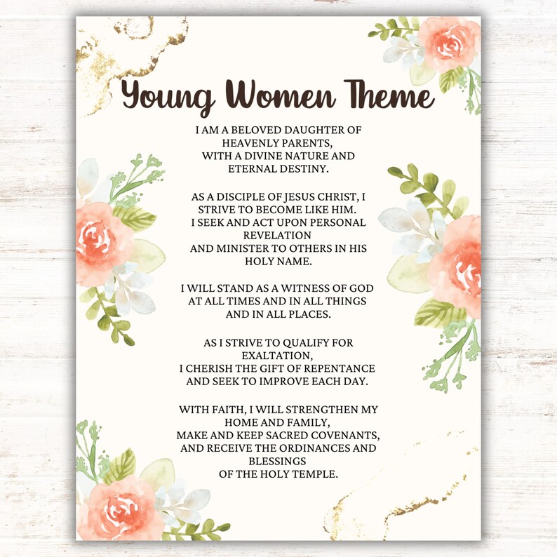 LDS Youth Theme 2024, YW Theme 2024, 2024 Youth Theme, 2024 Youth Theme