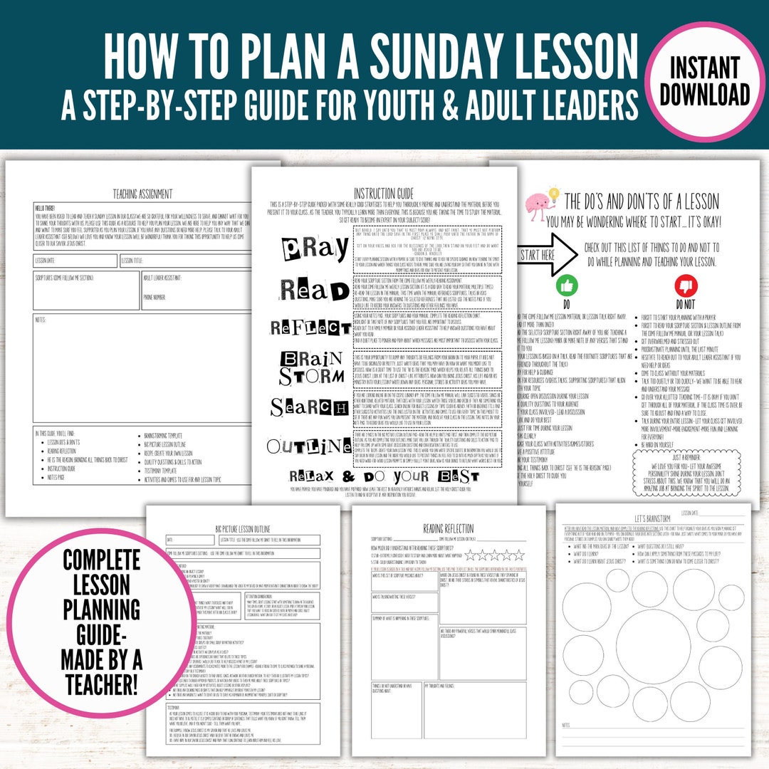 YW Lesson Helps, Young Women Lesson Planning Guide,come Follow Me 2024 ...