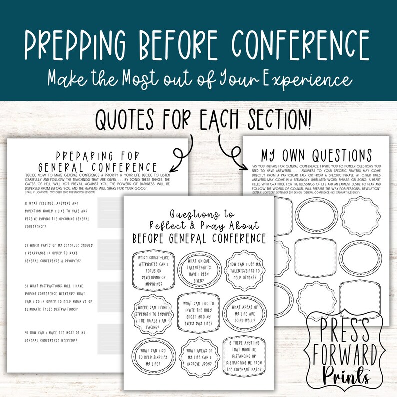Preparing for General Conference, General Conference Bingo, YW General