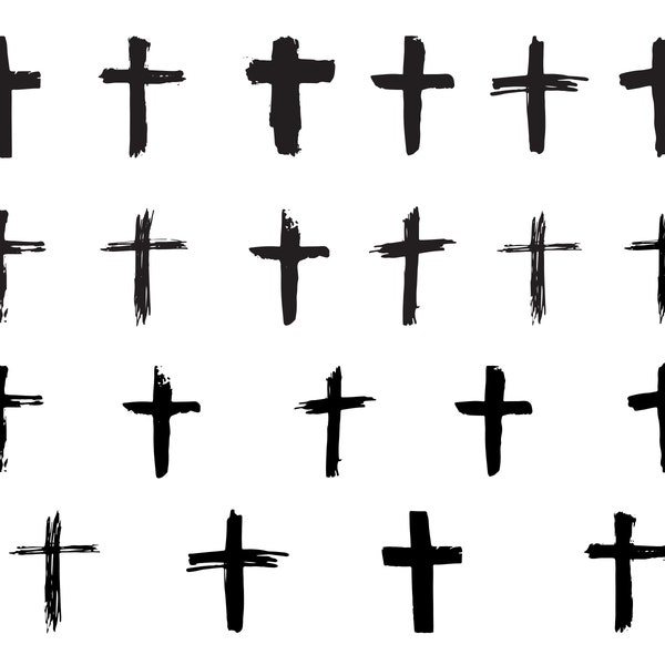 Grunge Cross SVG Bundle, PNG, Christian Cross Svg, Religious Svg, Distressed Cross Svg, Rustic Weathered Cross Svg, Christ Cross, cut file
