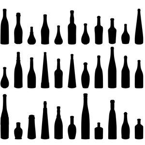Fles SVG Bundel, PNG - Wijnfles Svg, Bierfles Svg, Ale Svg, Alcohol Svg, Fles Silhouet - Cut bestanden voor Cricut & Silhouette