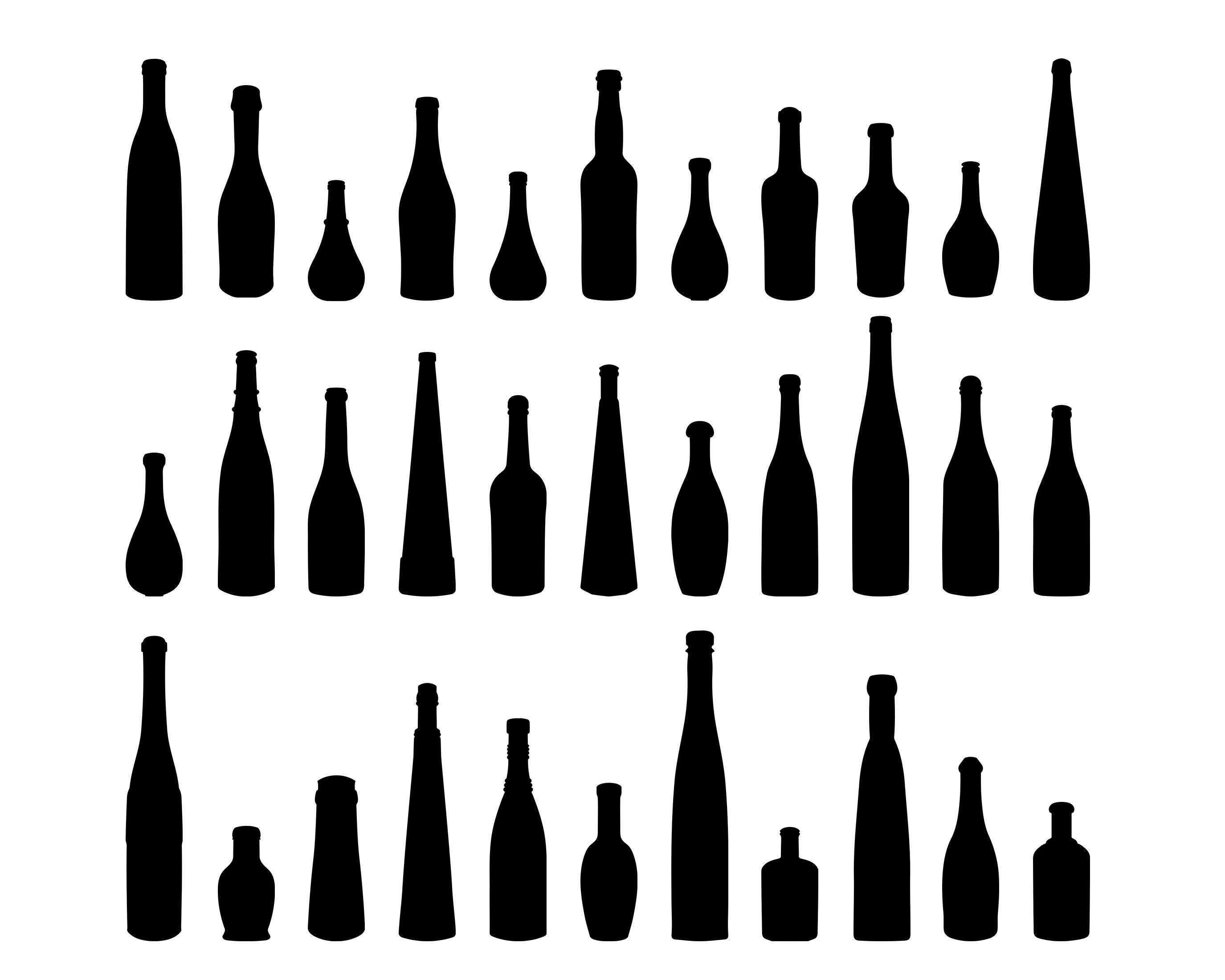 Bottle SVG Bundle, PNG - Wine Bottle Svg, Beer Bottle Svg, Ale Svg ...