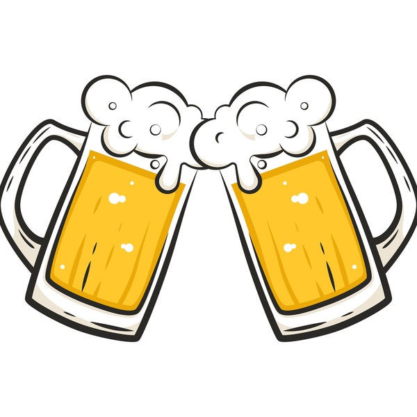 Beer Mug SVG, Png, 2 Variants, Alcohol Svg, Beer Png, Wind and Beer Svg, Cheers and Beers Svg, Drinking Dad Svg, Beer Babe, Cricut, Cameo