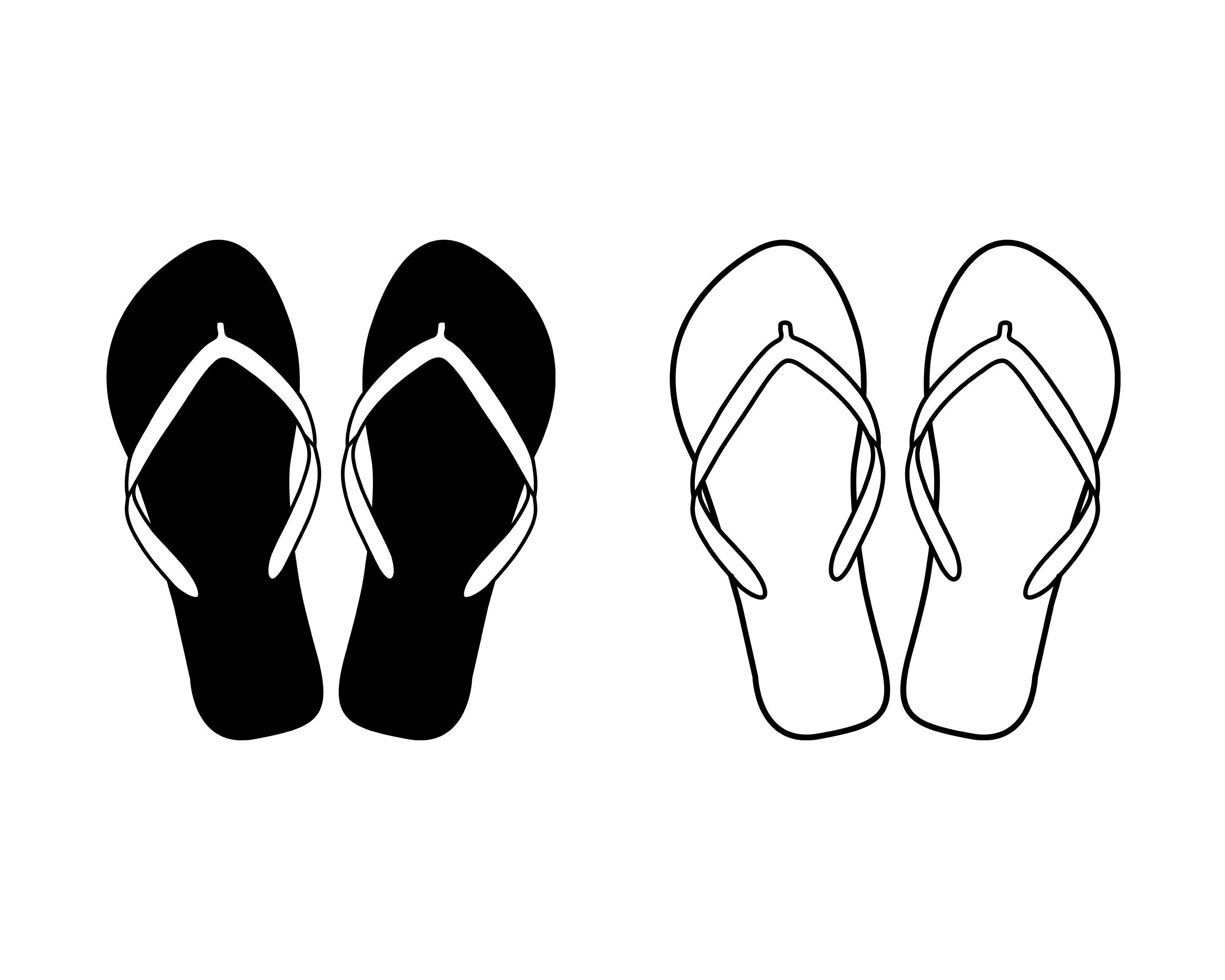 Flip Flops SVG PNG Beach Svg Summer Svg Sandals Svg Cut - Etsy