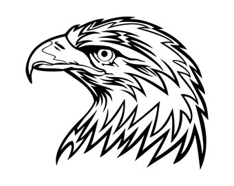 Eagle Head SVG, PNG, Bald Eagle Svg, arquivos de corte de águia, Cricut, Silhouette, Eagle Clipart, Cameo