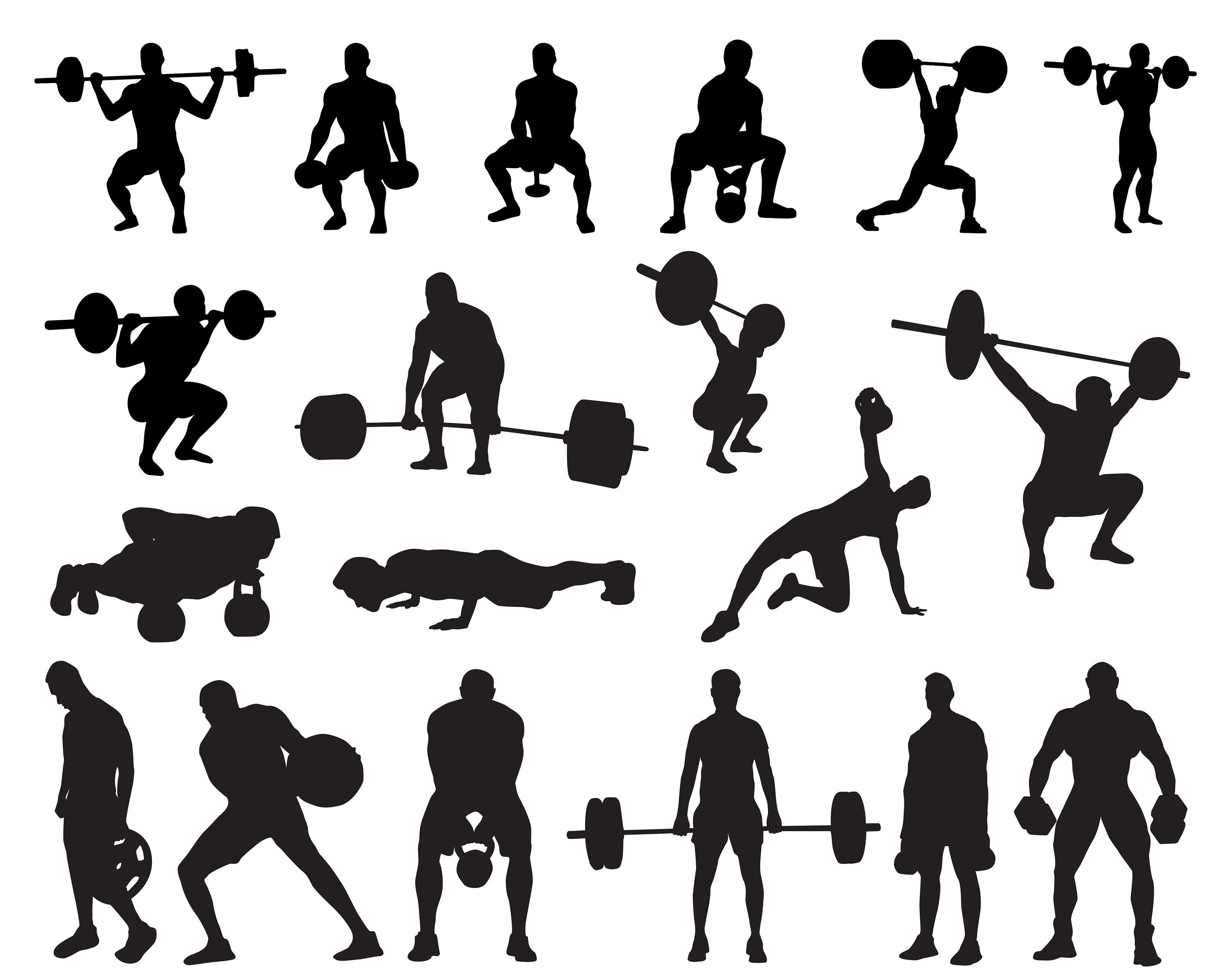 Boly Building Bodybuilding SVG Bundle, Png, Gym Svg, Workout Svg, Bodybuilder Clipart ...
