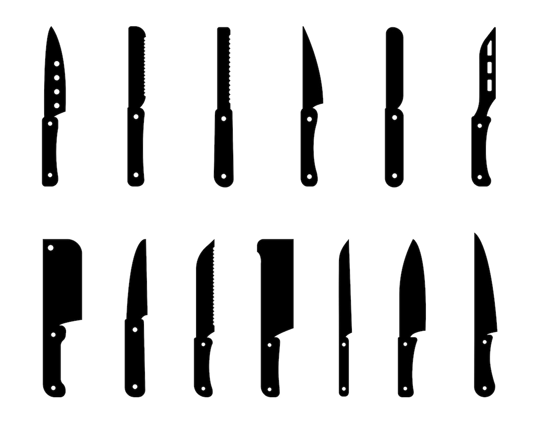 Knife SVG Bundle, PNG, Knife Cut Files for Cricut, Silhouette, Cameo