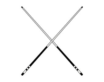 Cue Sticks SVG, PNG - Pool Svg, Billiard Sticks Svg, Snooker Svg, Pool Svg, Cut Files For Cricut & Silhouette