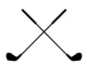 Palos de golf cruzados SVG, PNG - Golf Svg, Golf Monogram Svg, Golf Clipart, Golfer Svg, Cut Files for Cricut & Silhouette