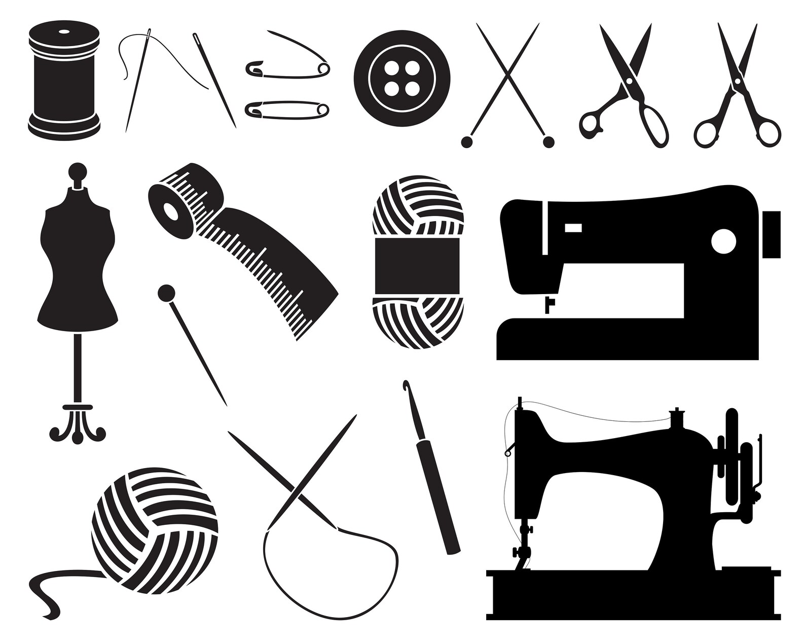 Sewing SVG Bundle PNG Sewing Machine Svg Scissors Svg Etsy