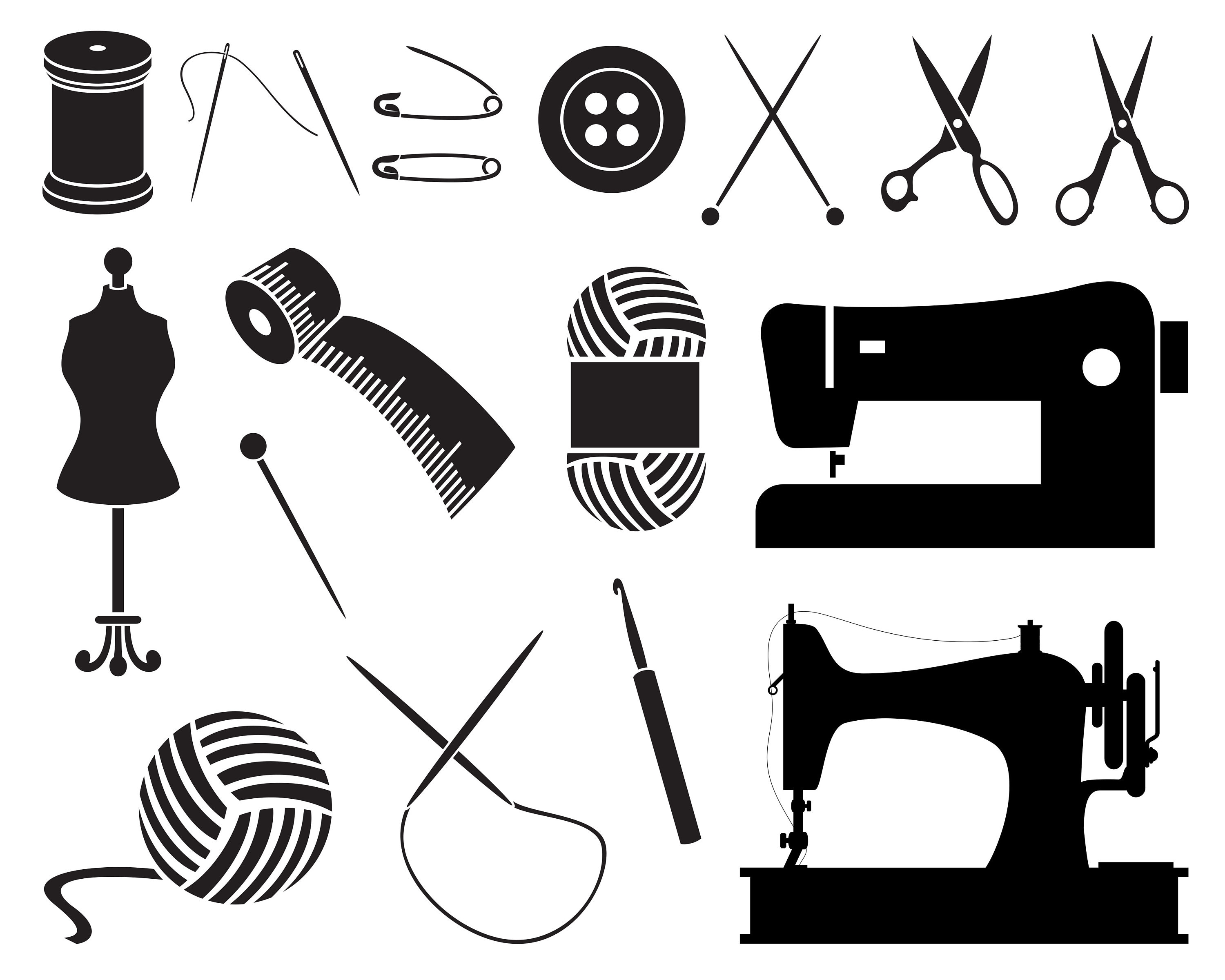 Sewing SVG Bundle PNG Sewing Machine Svg Scissors Svg Etsy
