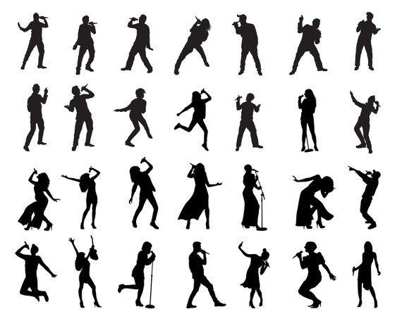 Singers Silhouette Png