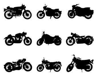 Motorcycle SVG Bundle, PNG, Motorcycle cut files for Cricut, Silhouette, Cameo, Motorcycle Clipart, Motorcycle Printable