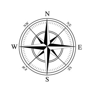 Bússola SVG, PNG - Bússola Náutica Svg, Rosa dos Ventos Svg, Arquivo de Corte para Cricut, Silhueta