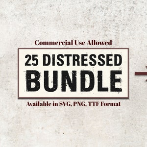25 Distressed Fonts SVG, PNG, TTF, Letters and Numbers, Alphabet Svg, cut files Cricut, Silhouette, Cameo, Grunge Font