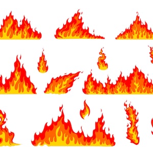 Fire Bundle SVG, PNG, Fireball Svg, Fire SVG, Flames Svg, Fire Clipart, Fire Vector, cut files for cricut, Silhouette, Flame Svg