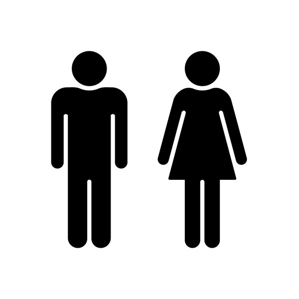 Bathroom SVG, PNG - Men Svg, Women Svg, Bathroom Sign Svg, Bathroom Signs Svg, Restroom Svg, Cut Files for Cricut & Silhouette