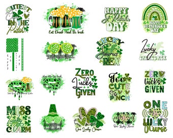 St Patricks Day SVG Bundle, PNG - Irish Svg, Shamrock Svg, St Patricks Shirt Png, Lucky Svg, Design Bundle, Cut files for Cricut, Silhouette