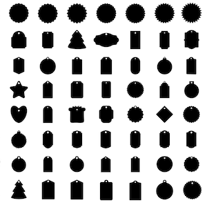 Tags SVG Bundle, Labels SVG, PNG, Label Svg, Tag Svg cut files for Cricut, Silhouette, Cameo, Clipart, Christmas Svg