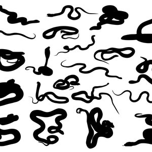 Snake SVG Bundel, PNG, Snake cut bestand voor Cricut, Snake Vector, Snake Clipart, Silhouette, Cameo