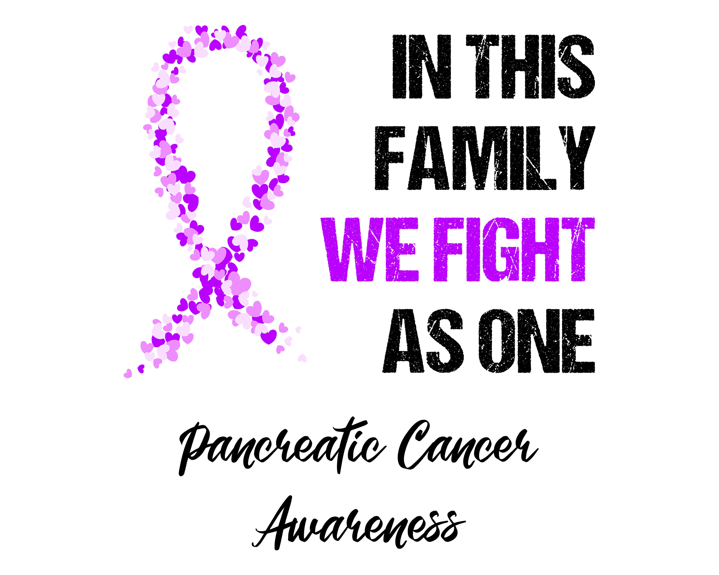Pancreatic Cancer Awareness SVG PNG 2 Variants Cut Files - Etsy