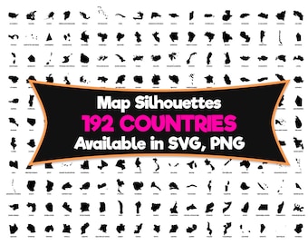 Countries SVG, PNG Bundle - World Countries Svg, European Countries Svg, World Map Svg, Country Clipart, Vector - Cut files for Cricut