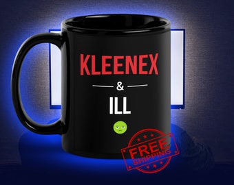 Kleenex & Ill Mug, Netflix y Chill, Taza de café divertida