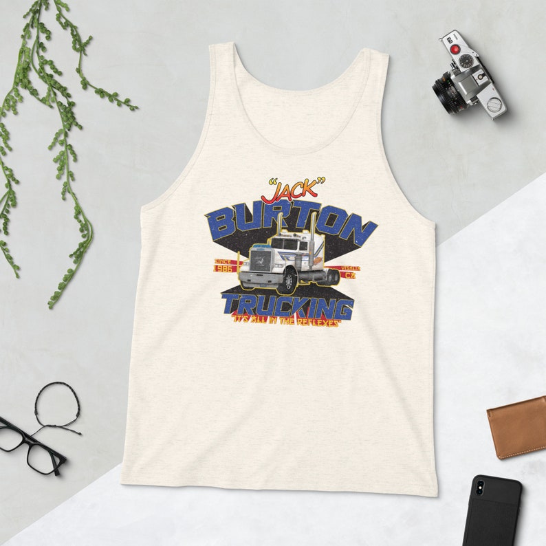 Camisa de camión Jack Burton, Gran problema en Little China Fan Art, Pork Chop Express Oatmeal Triblend