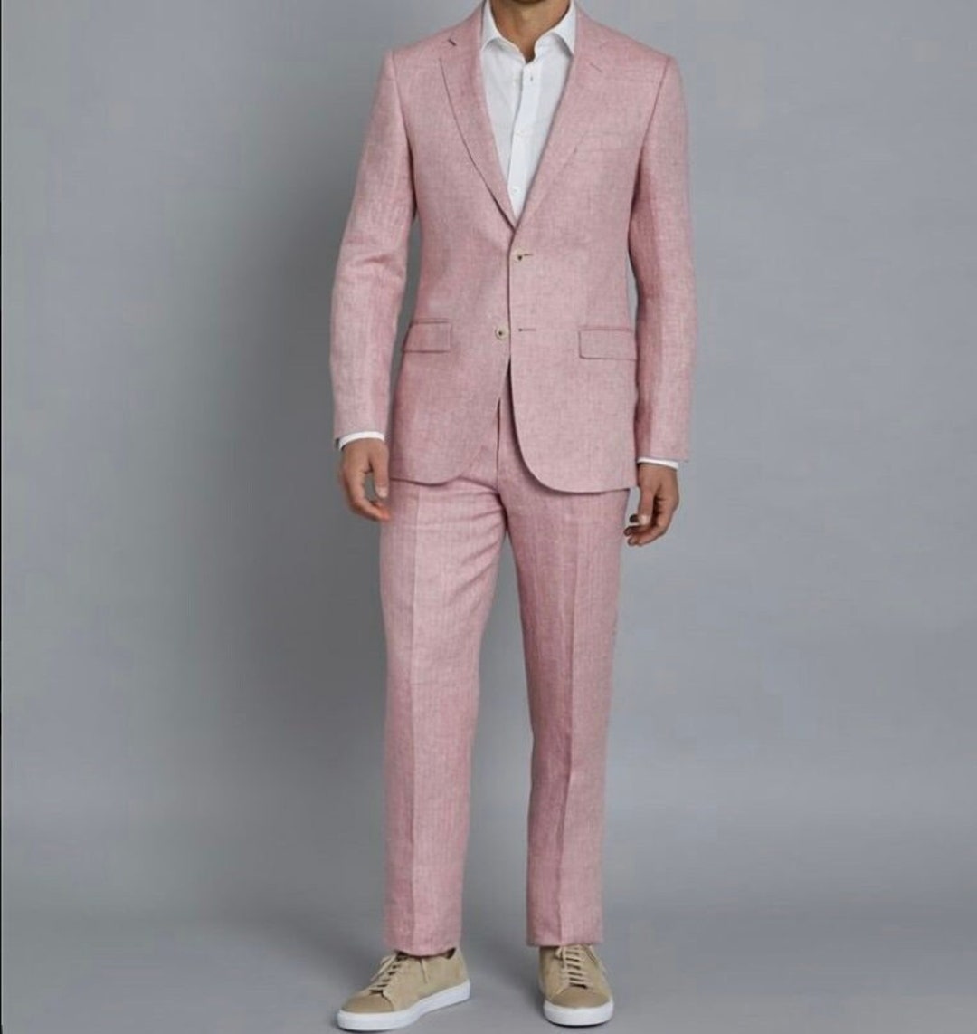 MEN Pink SUIT Men Suit Pink Wedding Suit Men Wedding Etsy