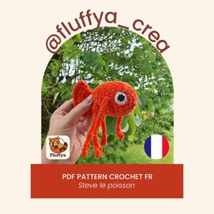 Crochet pattern Steve the fish FR