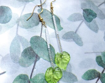 Leaf Earrings | Dangle Leaf Earrings | Leaf Dangle Earrings | Handmade Earrings