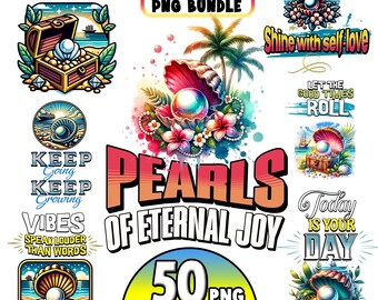 SEA SHELLS - 50 clip arts (300 dpi, sea anemone, sea horse, bundle, digital, sea life, png, summer, sea star, vacation, pearl shell)