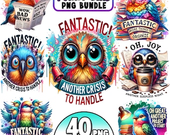 40 imágenes prediseñadas de pájaros divertidos, ilustraciones de pájaros extravagantes, pájaros extravagantes, imágenes prediseñadas de pájaros locos, caras de pájaros de dibujos animados lindos, pájaro divertido