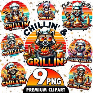 Chillen und Grillen Digitale Sublimation, Grill-BBQ, Grill-Zitat, Grill-Designs, Grillmaster Grill, Grill-Mangal, digitaler Download