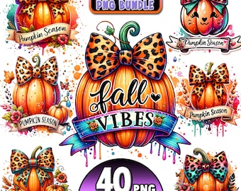 Retro Fall Png Bundle, Fall Png, Fall Shirt Png, Pumpkin Season Png, Fall Sublimation Design, Fall Coquette png, Trendy Fall Png, Png Bundle