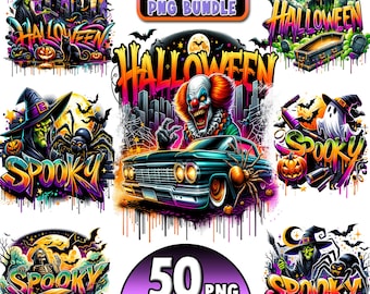 Halloween Bundle png, Ho_ror Halloween png, Halloween png, H_rror movies png, Spooky Season png, Gothic png, Sublimation png designs