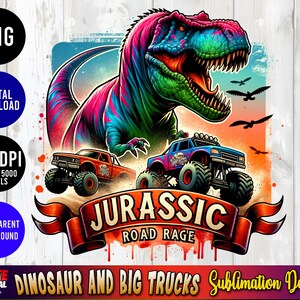 Dinosaur Watercolor Sublimation PNG Digital Download PNG Shirt Design