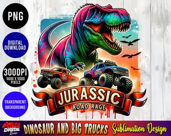 Dinosaurier Aquarell Sublimation PNG Digital Download PNG Shirt Design