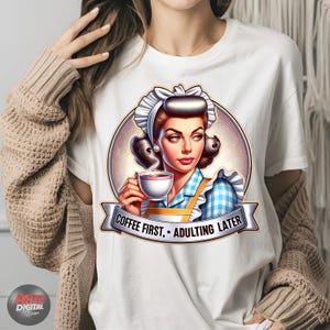 Retro Women Bundle of 21 PNG, Sarcastic Retro Housewife, 1950s housewife png, PNG Bundle, Sarcastic Retro women, Digital Download image 6