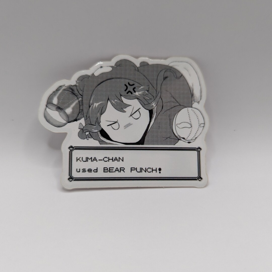 Bear Chan Bear Punch Anime Sticker - Etsy