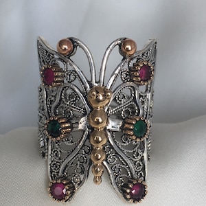 Butterfly silver ring - perfect Christmas present