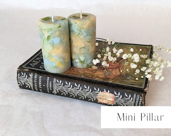 Rain Scented Pillar Candles - Spring Home Decor - Votive Candle - Decorative Shaped Candle - Mother's Day Gift for Her