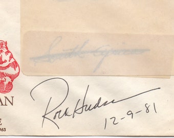 Autografo di Rock Hudson