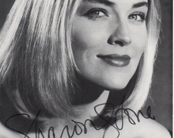 Sharon Stone autographed photo