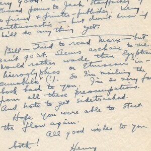 Henry Miller signed letter 1948