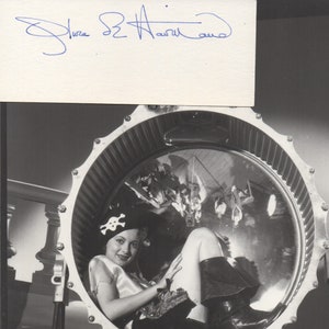Autógrafo de Olivia De Havilland (indicado ao Oscar por "E o Vento Levou")