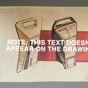 STAR TREK unique collectible prop drawing! Original, official stamped production art for Star Trek: The Motion Picture