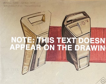 STAR TREK unique collectible prop drawing! Original, official stamped production art for Star Trek: The Motion Picture