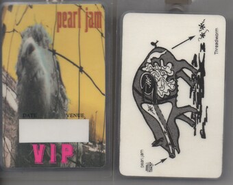 Pearl Jam backstage VIP pass used