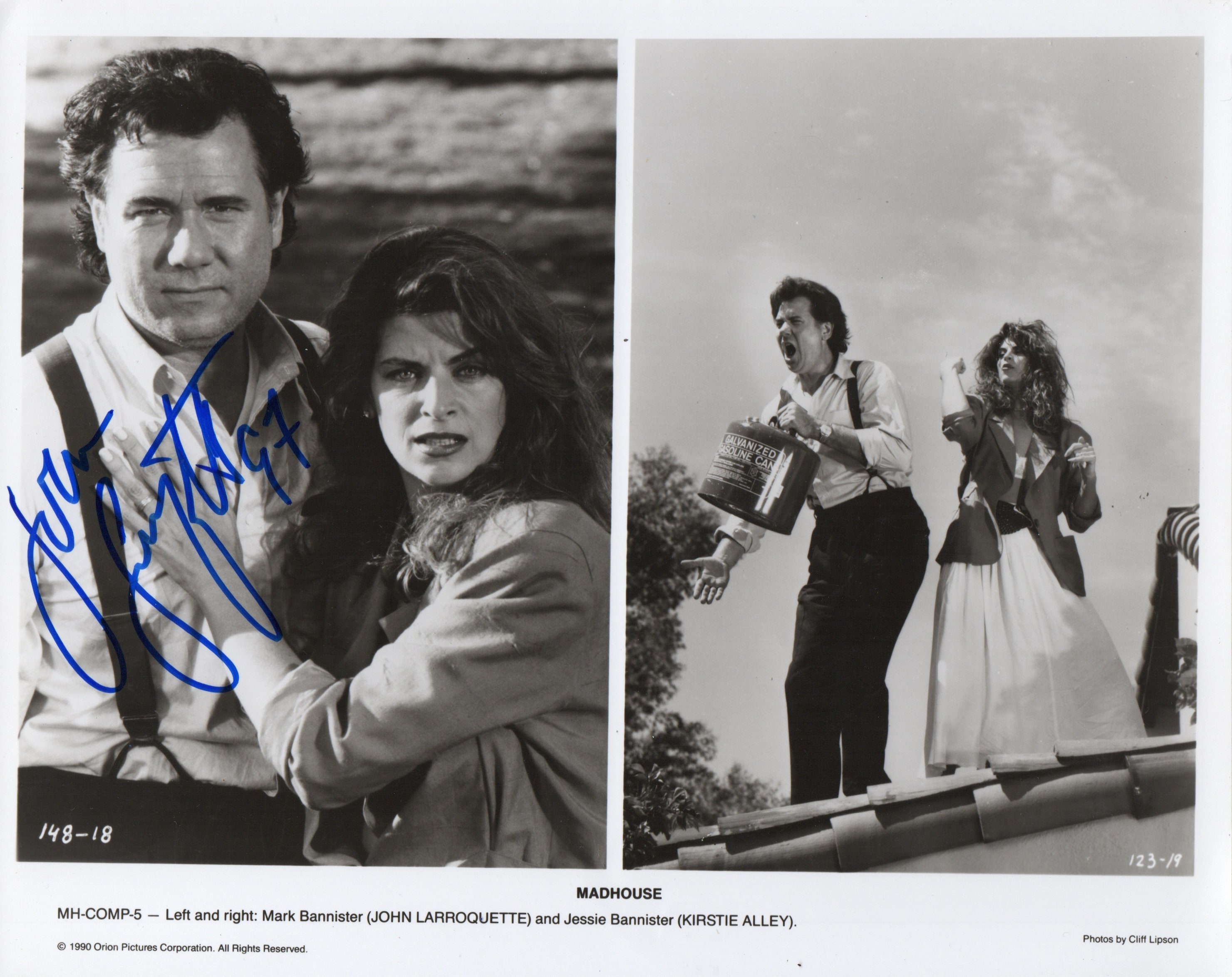 Foto autografata da John Larroquette